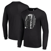 Pittsburgh Steelers Starter Half Helmet Logo Long Sleeve T-Shirt - Black outlet