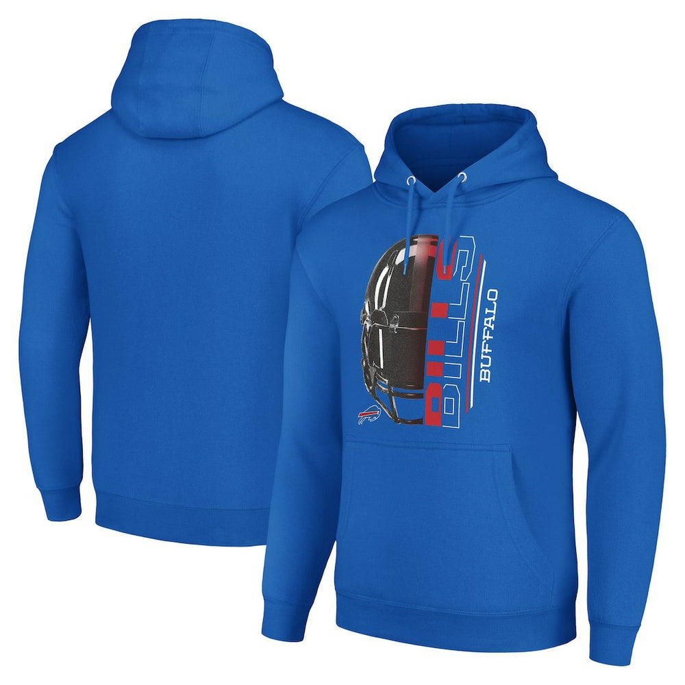 Buffalo Bills Starter Unisex Half Helmet Logo Pullover Hoodie - Royal online