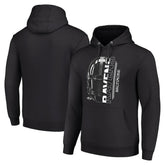 Baltimore Ravens Starter Unisex Half Helmet Logo Pullover Hoodie - Black discount