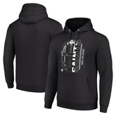New Orleans Saints Starter Unisex Half Helmet Logo Pullover Hoodie - Black cheap
