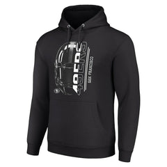 San Francisco 49ers Starter Unisex Half Helmet Logo Pullover Hoodie - Black sale