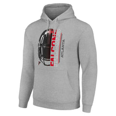 Atlanta Falcons Starter Unisex Half Helmet Logo Pullover Hoodie - Heather Gray sale