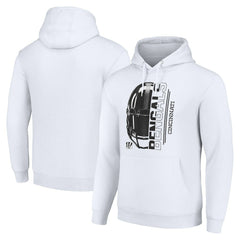 Cincinnati Bengals Starter Unisex Half Helmet Logo Pullover Hoodie - White on sale