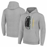 Green Bay Packers Starter Unisex Half Helmet Logo Pullover Hoodie - Heather Gray for sale