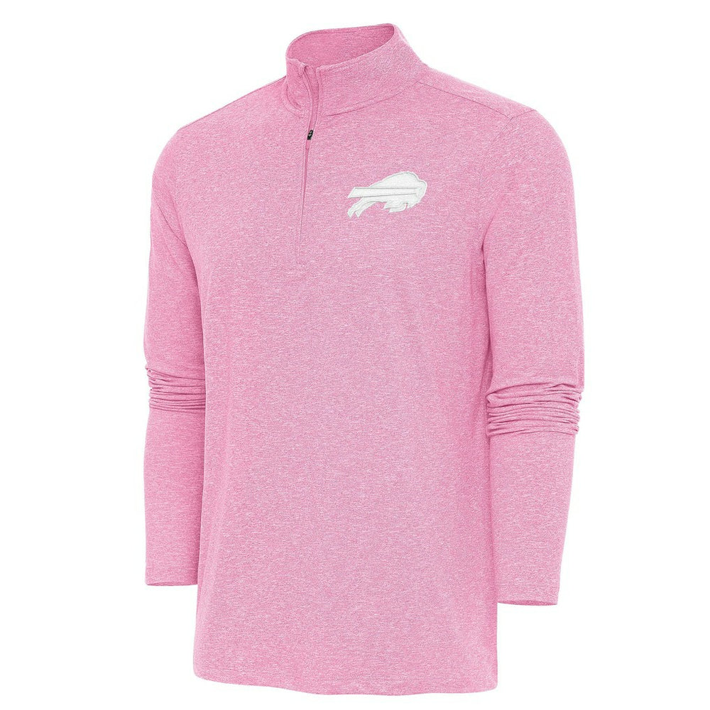 Buffalo Bills Antigua Hunk Quarter-Zip Pullover Top - Pink cheap