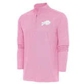 Buffalo Bills Antigua Hunk Quarter-Zip Pullover Top - Pink cheap