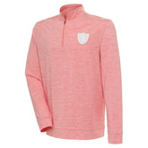 Las Vegas Raiders Antigua Bright Quarter-Zip Pullover Top - Coral for sale