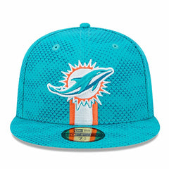 Miami Dolphins New Era 2024 Sideline 59FIFTY Fitted Hat - Aqua outlet