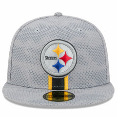 Pittsburgh Steelers New Era 2024 Sideline 59FIFTY Fitted Hat - Gray discount