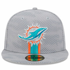 Miami Dolphins New Era 2024 Sideline 59FIFTY Fitted Hat - Gray discount