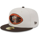 Cleveland Browns New Era 2024 Sideline Historic 59FIFTY Fitted Hat - Stone/Brown on sale