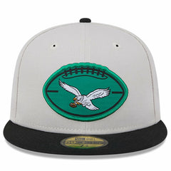 Philadelphia Eagles New Era 2024 Sideline Historic 59FIFTY Fitted Hat - Stone/Black online