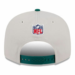 New York Jets New Era 2024 Sideline Historic 9FIFTY Snapback Hat - Stone/Green for sale