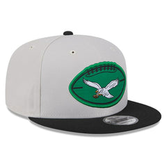 Philadelphia Eagles New Era 2024 Sideline Historic 9FIFTY Snapback Hat - Stone/Black online