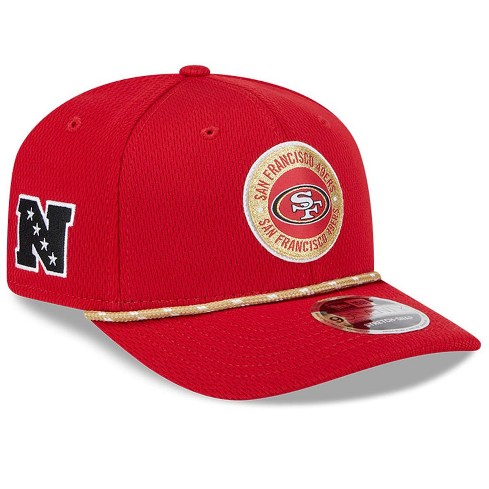 San Francisco 49ers New Era 2024 Sideline 9SEVENTY Stretch-Snap Hat - Scarlet sale