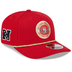 San Francisco 49ers New Era 2024 Sideline 9SEVENTY Stretch-Snap Hat - Scarlet sale