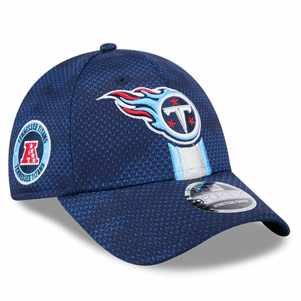 Tennessee Titans New Era 2024 Sideline 9FORTY Stretch-Snap Hat - Navy sale