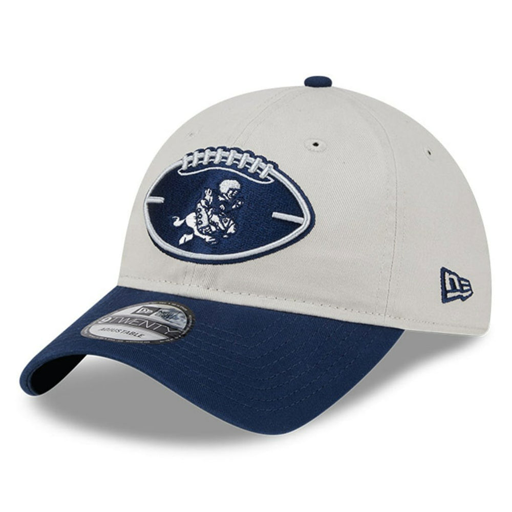 Dallas Cowboys New Era 2024 Sideline Historic 9TWENTY Adjustable Hat - Stone/Navy sale