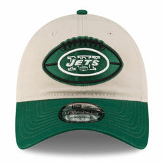 New York Jets New Era 2024 Sideline Historic 9TWENTY Adjustable Hat - Stone/Green on sale