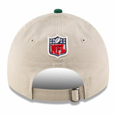 New York Jets New Era 2024 Sideline Historic 9TWENTY Adjustable Hat - Stone/Green on sale