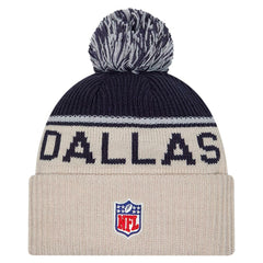 Dallas Cowboys New Era NFL Sideline Historic Cuffed Knit Hat with Pom
- Stone for sale