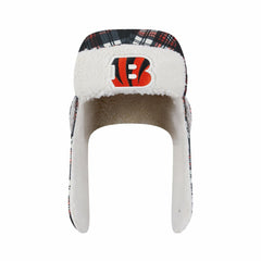 Cincinnati Bengals New Era Sideline Plaid Sherpa Trapper Hat - Black online