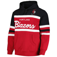 Portland Trail Blazers Head Coach Pullover Hoodie - Red/Black | Mitchell & Ness discount