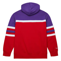Toronto Raptors Head Coach Pullover Hoodie - Red/Purple | Mitchell & Ness for sale