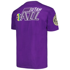 Utah Jazz Hardwood Classics Team OG 2.0 Premium Vintage Logo T-Shirt - Purple | Mitchell & Ness outlet