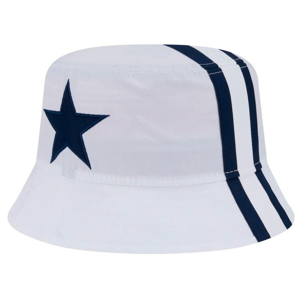 Dallas Cowboys New Era Helmet Bucket Hat - White sale