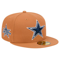 Dallas Cowboys New Era Color Pack Side Patch 59FIFTY Fitted Hat - Brown for sale