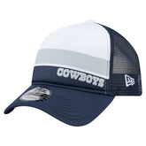 Dallas Cowboys New Era Preschool Sport Night Color Block 9FORTY A-Frame Trucker Adjustable Hat - White/Navy on sale
