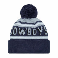 Dallas Cowboys New Era Preschool Main Wordmark Cuffed Knit Hat with Pom - Navy cheap