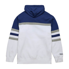 Toronto Maple Leafs Mitchell & Ness Head Coach Pullover Hoodie White/Blue