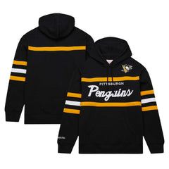 Pittsburgh Penguins Mitchell & Ness Head Coach Pullover Hoodie Black