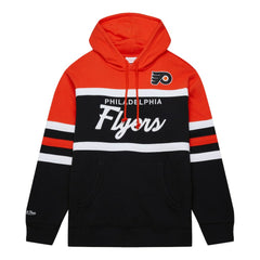 Philadelphia Flyers Mitchell & Ness Head Coach Pullover Hoodie Black/Orange