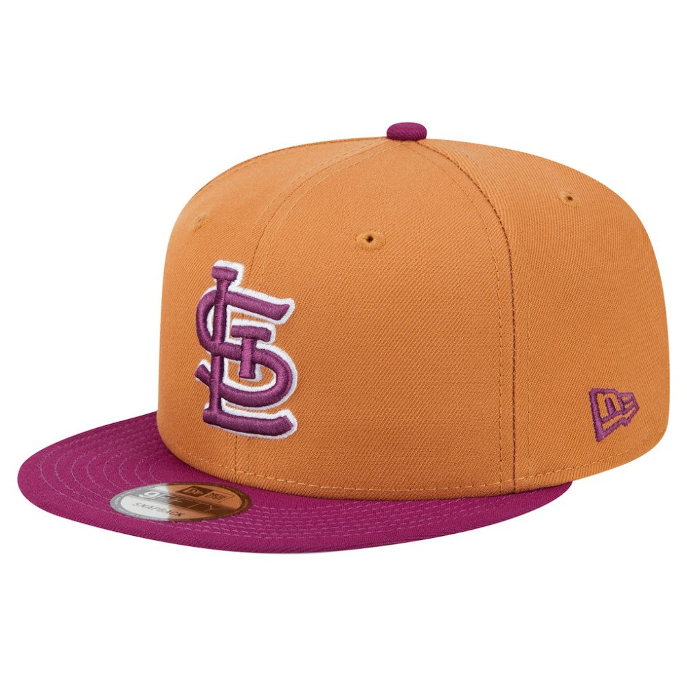 St. Louis Cardinals Color Pack Two-Tone 9FIFTY Snapback Hat - Brown/Purple | New Era