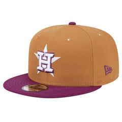 Houston Astros Color Pack Two-Tone 9FIFTY Snapback Hat - Brown/Purple | New Era
