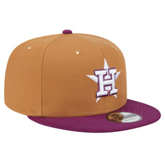 Houston Astros Color Pack Two-Tone 9FIFTY Snapback Hat - Brown/Purple | New Era
