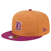 Detroit Tigers Color Pack Two-Tone 9FIFTY Snapback Hat - Brown/Purple | New Era