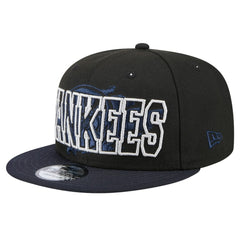 New York Yankees Splatter 9FIFTY Snapback Hat - Black | New Era