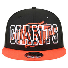 San Francisco Giants Splatter 9FIFTY Snapback Hat - Black | New Era