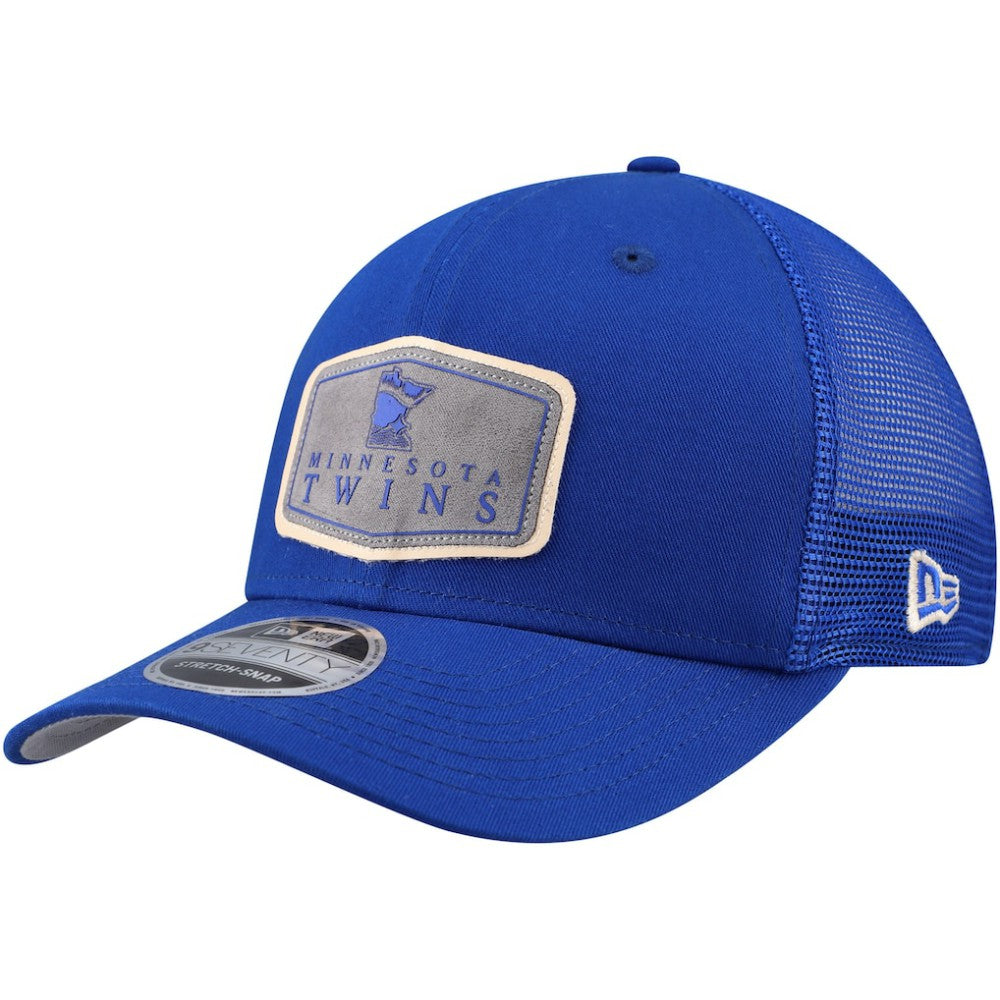 Minnesota Twins Labeled 9SEVENTY Stretch-Snap Hat - Blue | New Era