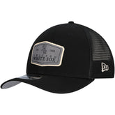 Chicago White Sox Labeled 9SEVENTY Stretch-Snap Adjustable Hat - Black | New Era