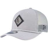 Chicago White Sox Logo 9SEVENTY Stretch-Snap Adjustable Hat - Gray | New Era