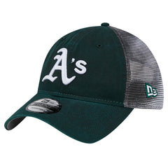 Athletics Team Slick Trucker 9TWENTY Adjustable Hat - Green | New Era