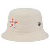 Houston Astros Women's Chrome Cozy Bucket Hat - White | New Era