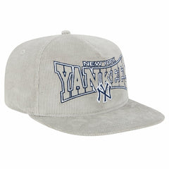 New York Yankees Gray Corduroy Golfer Snapback Hat | New Era