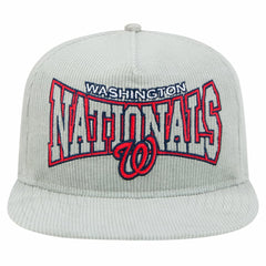 Washington Nationals Gray Corduroy Golfer Snapback Hat | New Era