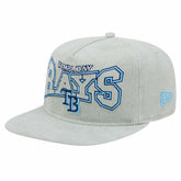 Tampa Bay Rays Gray Corduroy Golfer Snapback Hat | New Era